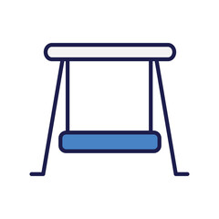 swing icon with white background vector stock illustration