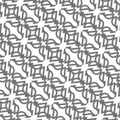 Seamless geometric abstract floral design pattern. Used for design surfaces, fabrics, textiles.