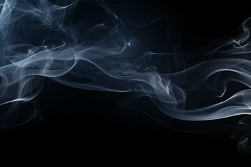 Obraz premium abstract background from smoke on black background