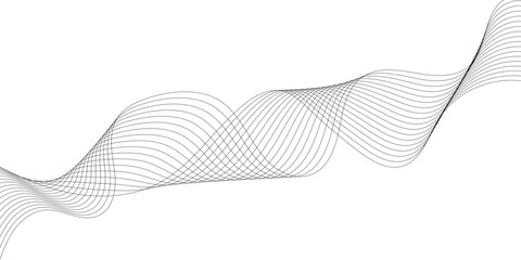 Abstract flowing wave lines background. Design element for technology, science, modern concept vector illustration