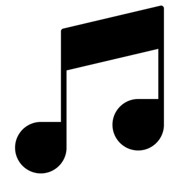 recommend clip art: Music note or eight note flat icon