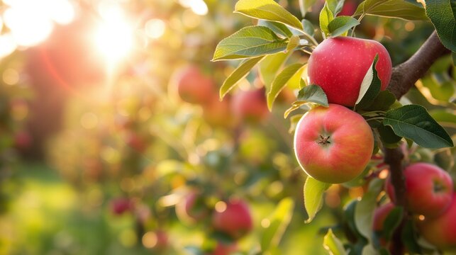 Un verger de pommes