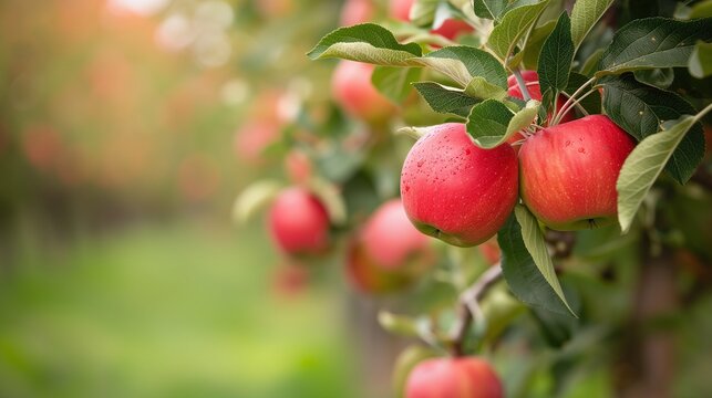 Un verger de pommes