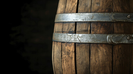 Image of old oak wine barrel