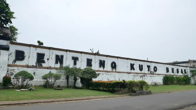 Kuto Besak Fort, Palembang on the banks of the Musi River