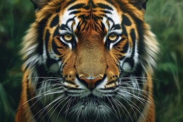 Obraz premium Portrait of bengal tiger, closeup