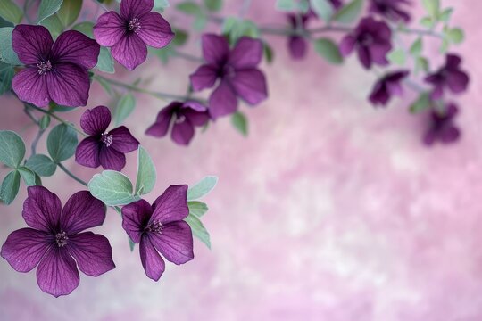 A beautiful image of purple flowers with a blurred background
