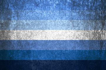 Gay men pride flag on metal surface. Gay men pride flag is one of the sexual minority of LGBT...