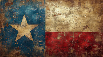 Texas Pride: A Stylized Flag Poster