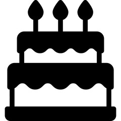 Birthday cake icon