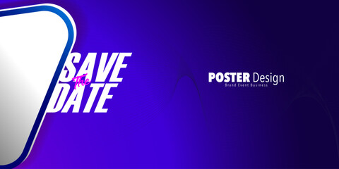 Save the date banner. Can be used for business, marketing and advertising. logo graphic design of event summit made for Technology and upcoming events. Vector EPS 10