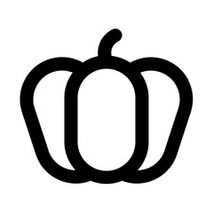 Bell Pepper Line Icon