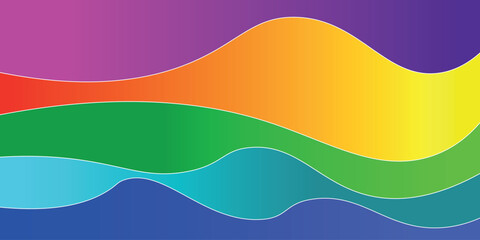 Abstract background banner design. Colorful waves trandy pattern. Summer lake wave, water flow abstract vector seamless background. Elegant wavy vector background