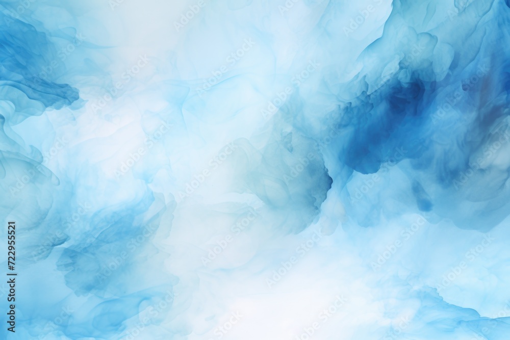 Poster A close-up view of a blue and white cloud. Ideal for use in weather-related articles or as a background image