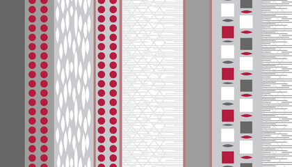 seamless pattern with red and white stripes