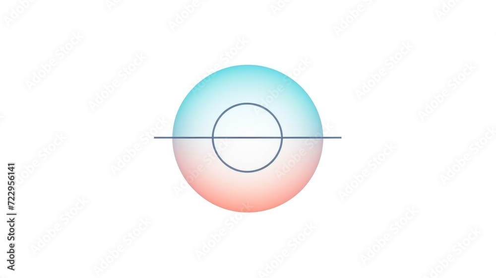 Poster a simple white background featuring a logo in blue and pink. this versatile image can be used for va