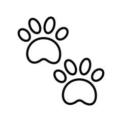 paw icon with white background vector stock illustration © pixel Btyess