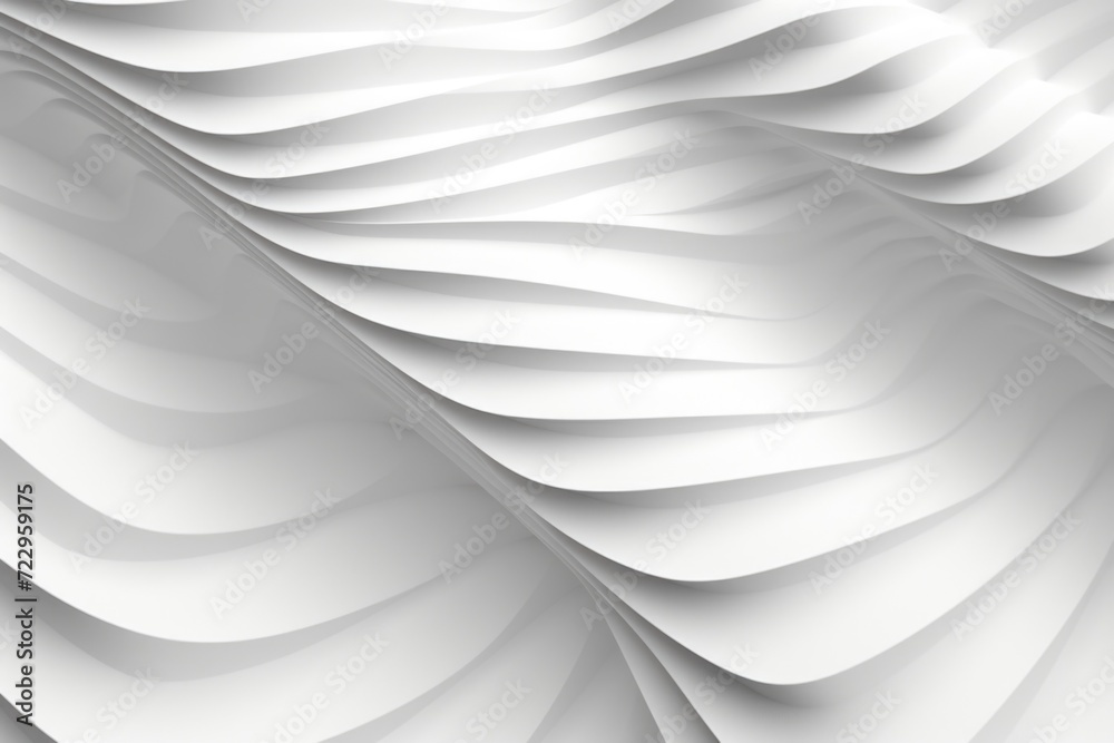Poster A white abstract background featuring wavy lines. Ideal for use in design projects and presentations