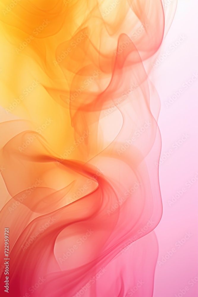 Poster A close-up view of red and yellow smoke. This image can be used to add a vibrant and colorful touch to various projects