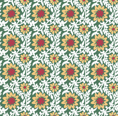 Fototapeta na wymiar Cross Stitch seamless pattern. Pixel pattern. Design for clothing, fabric, background, wallpaper, wrapping,