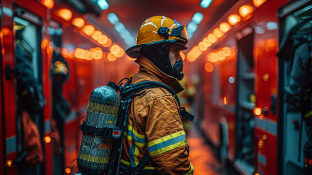 Bravery in Service: A Firefighter's Portrait