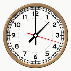 Dial of clock watch. raster illustration
