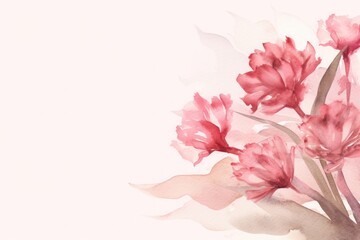 Watercolor women's day design. flower design for women's day. watercolor flower with the text women's day