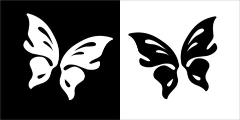 Illustration vector graphics of butterfly icon