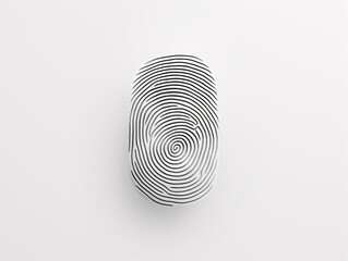 a fingerprint on a white surface