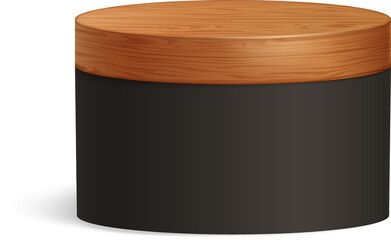 Black Wooden Podium