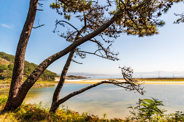 Paisaje en las Islas Cies.