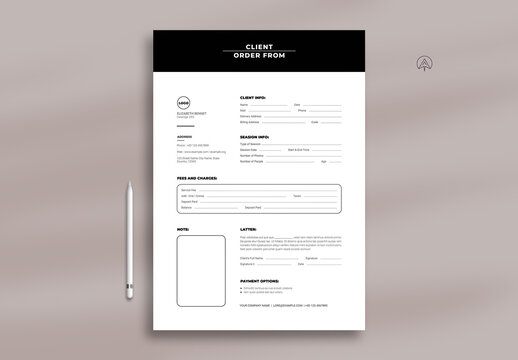 Client Order Flyer