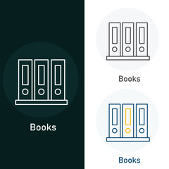 Books Vector Illustration Icon Design