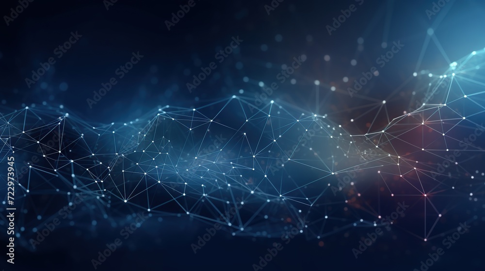 Poster futuristic technology wave. abstract communication background with connecting dots and lines.,abstra