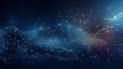 Futuristic technology wave. Abstract communication background with connecting dots and lines.,Abstract waves with moving particles. Big data analysis.
