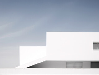 a white building with a window