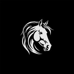 Obraz na płótnie Canvas Horse logo design vector template