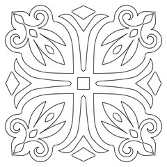 Mandala sun flower ornament