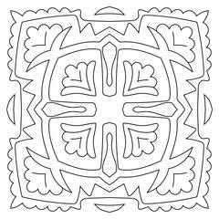 Mandala sun flower ornament
