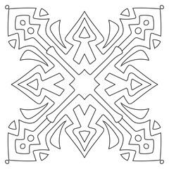 Fototapeta premium Mandala sun flower ornament
