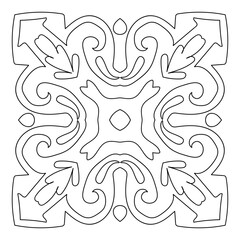 Mandala sun flower ornament