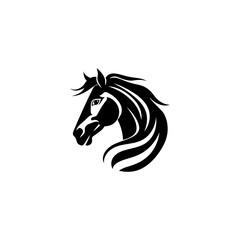 Horse logo design vector template