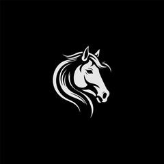Horse logo design vector template