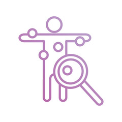 ct scan icon with white background vector stock illustration