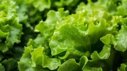 lettuce leaves stack close-up, wallpaper, texture, pattern or background