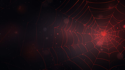 Spider web blue and red background	
