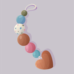 Baby item icon vector. Cartoon style