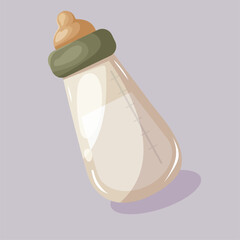 Baby item icon vector. Cartoon style