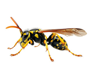 Wasp isolated on transparent background