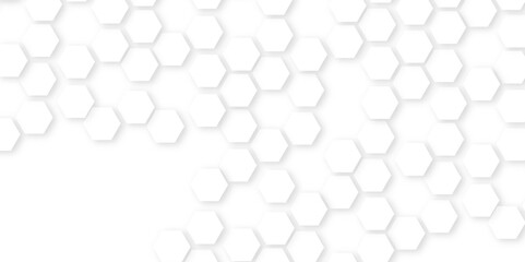 White hexagonal hive-like pattern background.monochrome geometric seamless elegant luxury,Mosaic hexagon dot, futuristic style. Design for business,